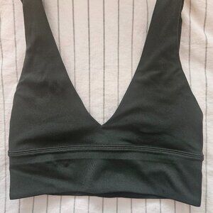 lululemon athletica Black Deep V Sports Bra